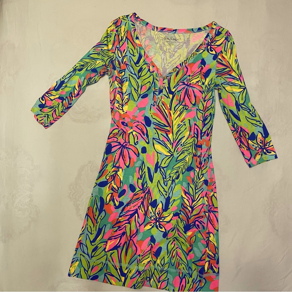 Lilly Pulitzer t-shirt dress long-sleeve XS